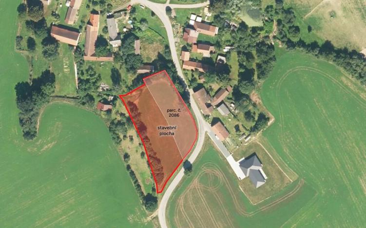 Prodej podílu pozemku pro bydlení, Křešín, 420 m2
