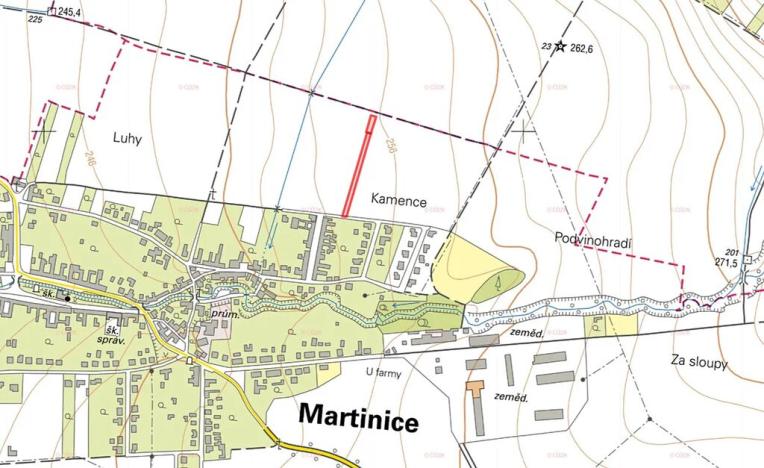 Prodej podílu pozemku pro bydlení, Martinice, 1521 m2