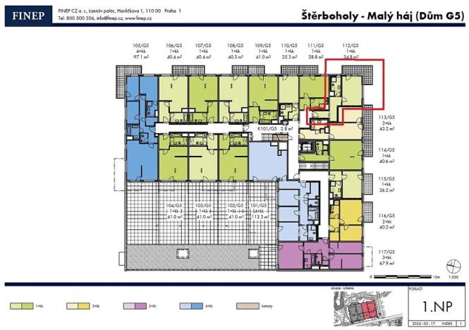 Prodej bytu 1+kk, Praha - Dolní Měcholupy, Honzíkova, 35 m2