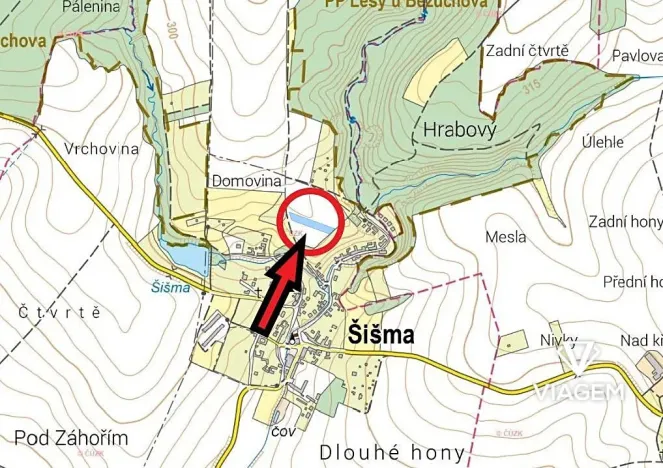 Prodej podílu pole, Šišma, 1211 m2