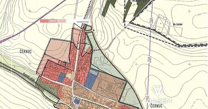 Prodej zahrady, Černuc, 656 m2