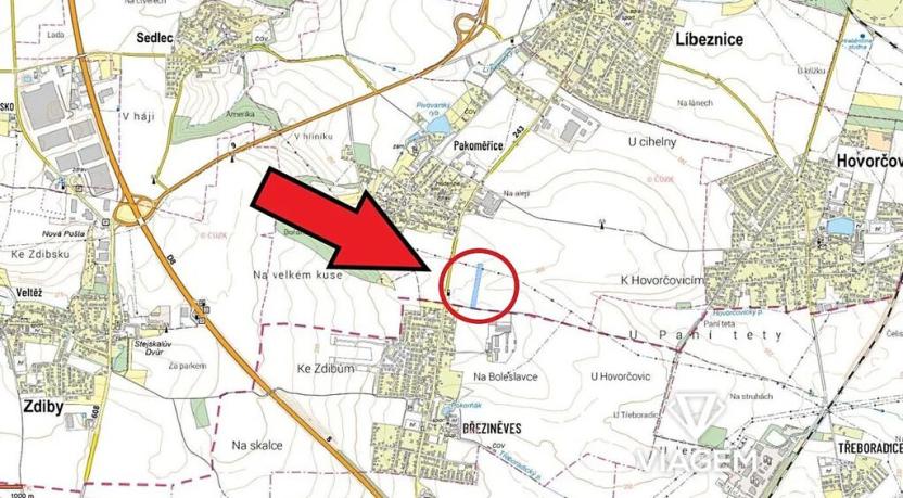 Prodej podílu pole, Bořanovice, 4229 m2