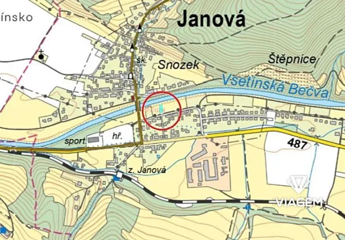 Prodej zahrady, Janová, 464 m2