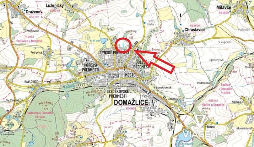 Prodej podílu pozemku pro bydlení, Domažlice, 250 m2