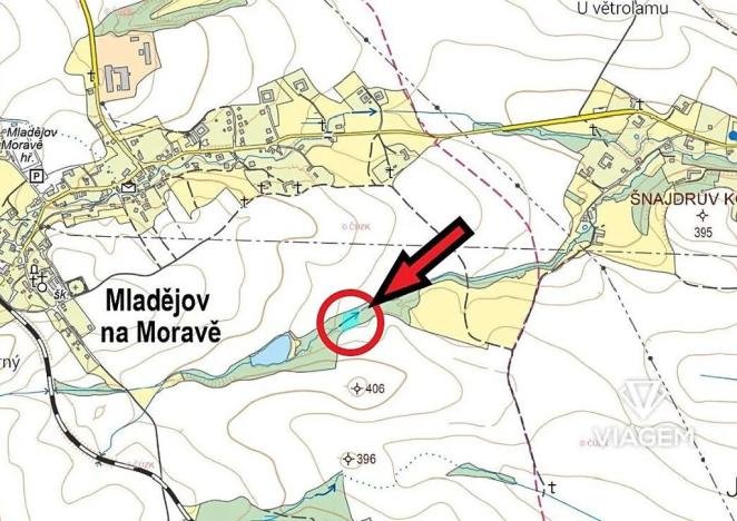 Prodej podílu pole, Mladějov na Moravě, 1655 m2