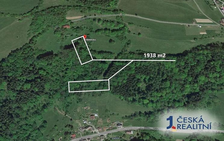 Prodej podílu pole, Benecko, 813 m2