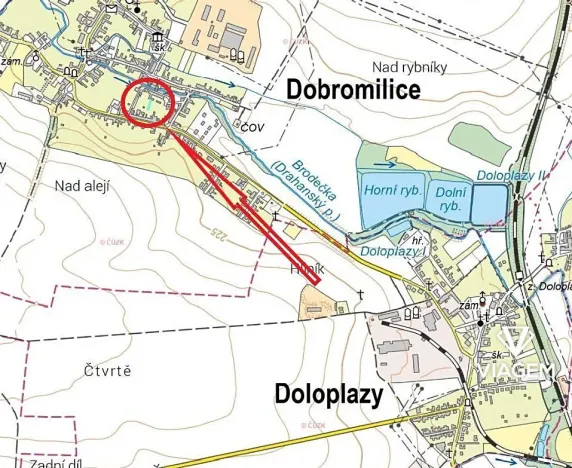 Prodej zahrady, Dobromilice, 255 m2