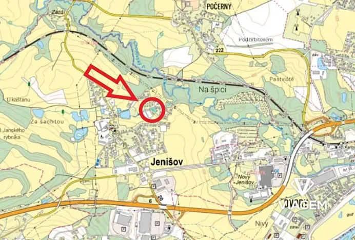 Prodej pozemku, Jenišov, 566 m2