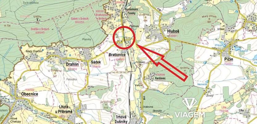 Prodej podílu pole, Bratkovice, 291 m2