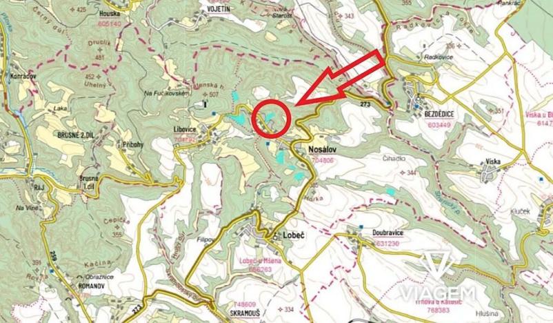 Prodej podílu zahrady, Nosálov, 3265 m2