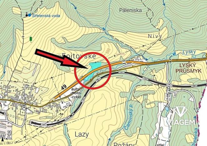 Prodej podílu pole, Střelná, 617 m2