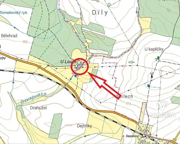 Prodej podílu zahrady, Přeštěnice, 443 m2