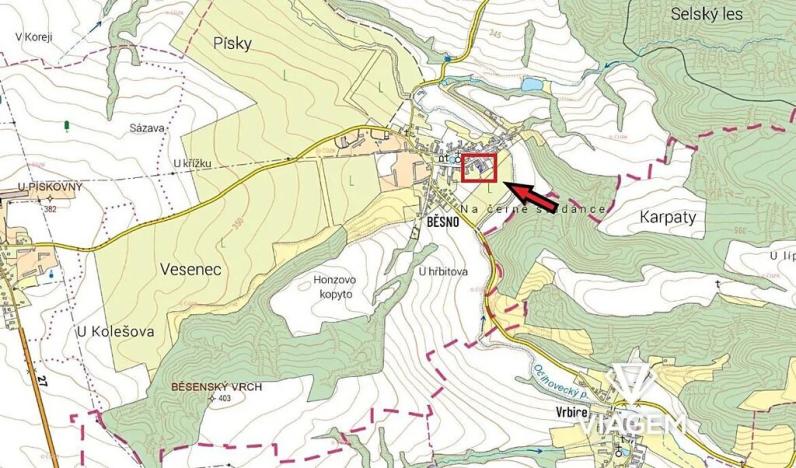 Prodej zahrady, Kryry, 366 m2