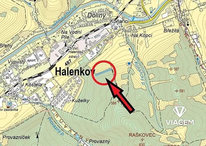 Prodej podílu lesa, Halenkov, 743 m2
