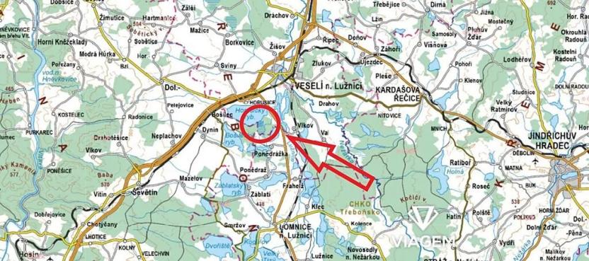 Prodej podílu pole, Veselí nad Lužnicí, 46799 m2