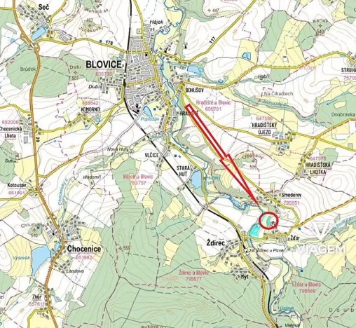 Prodej podílu pole, Ždírec, 2875 m2