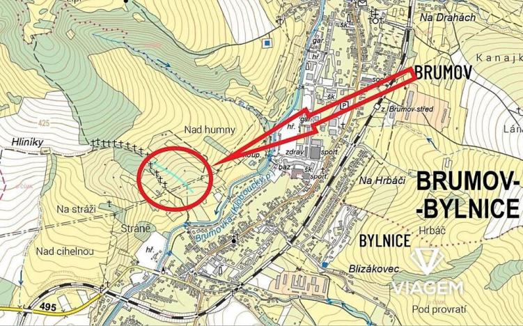 Prodej podílu zahrady, Brumov-Bylnice, 463 m2