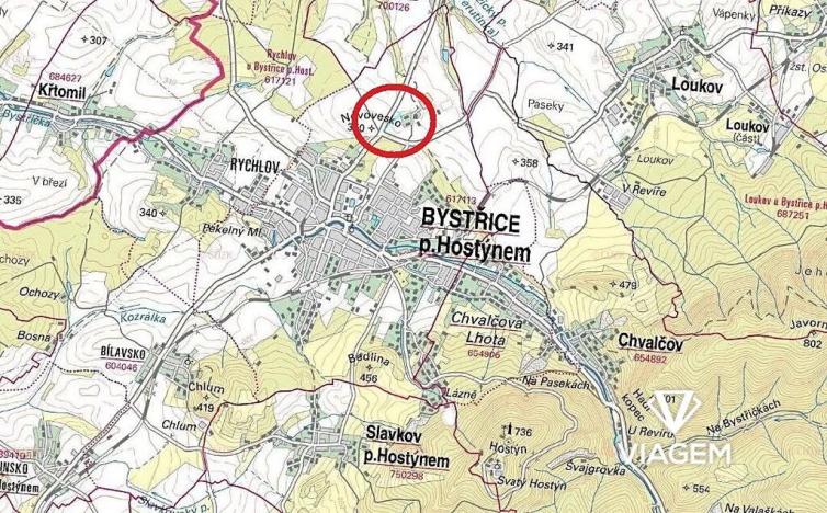 Prodej podílu pole, Bystřice pod Hostýnem, 1340 m2