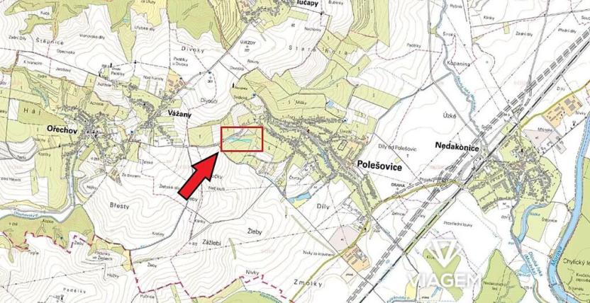 Prodej podílu sadu/vinice, Polešovice, 639 m2