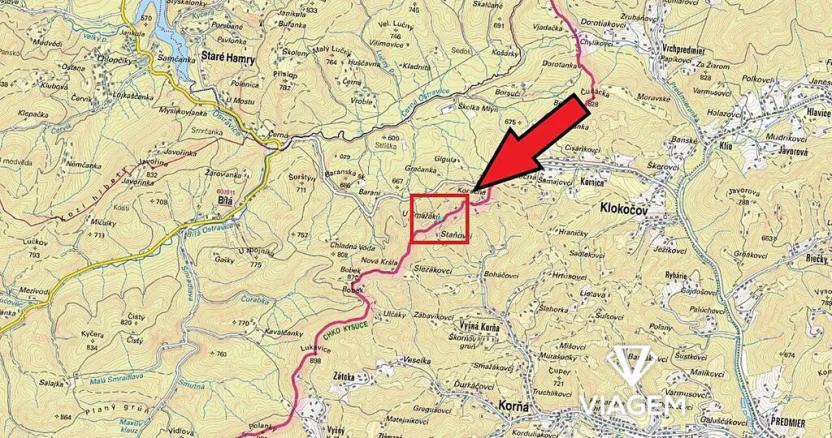 Prodej podílu zahrady, Bílá, 2420 m2