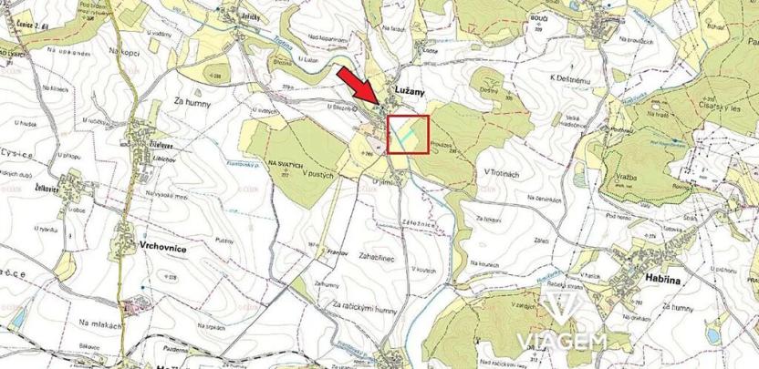 Prodej podílu pole, Lužany, 101 m2