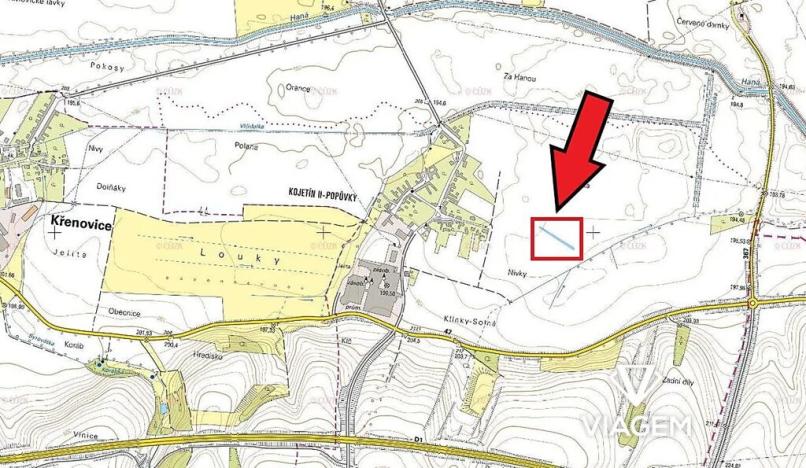 Prodej podílu pole, Kojetín, 351 m2