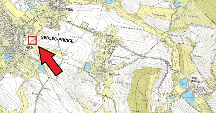 Prodej podílu pole, Sedlec-Prčice, 299 m2