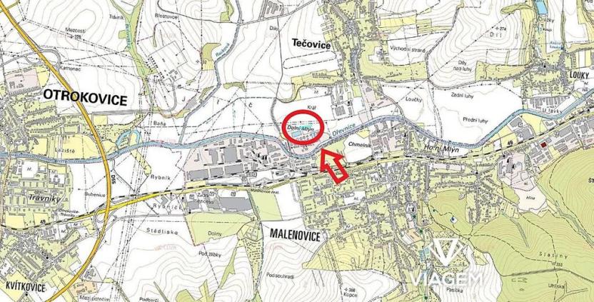 Prodej podílu pozemku, Tečovice, 562 m2