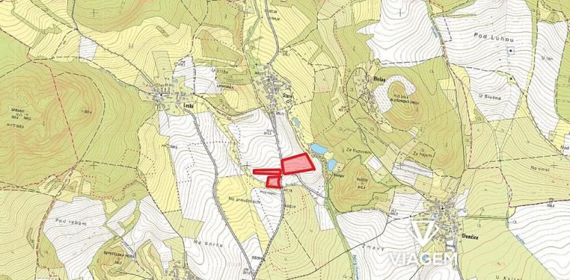 Prodej podílu pole, Staré Hrady, 3746 m2