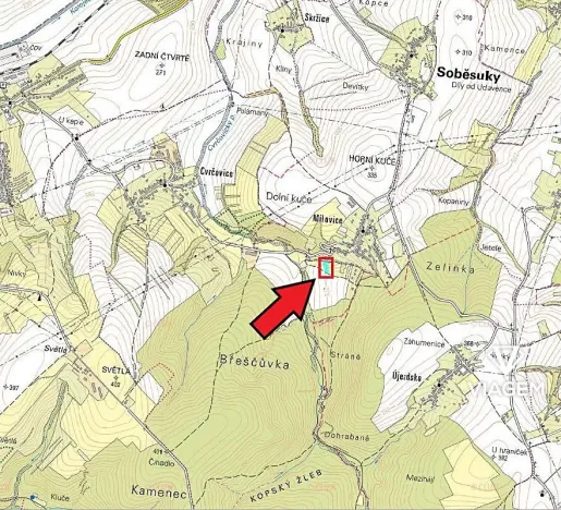 Prodej podílu zahrady, Zdounky, 404 m2