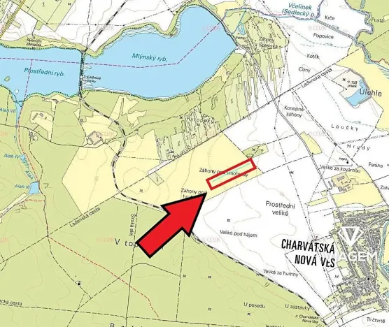 Prodej podílu pole, Břeclav, 1140 m2