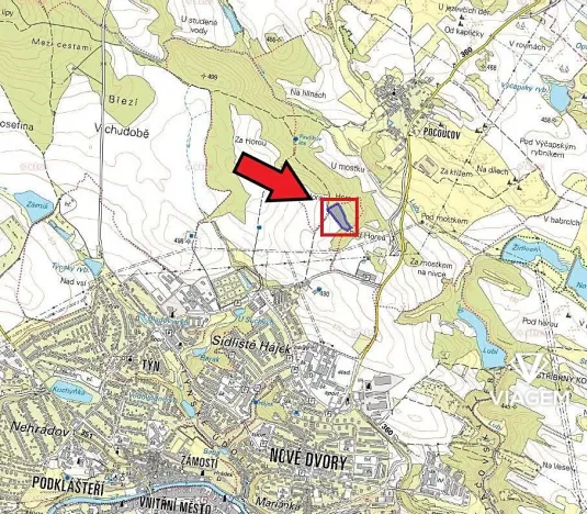 Prodej podílu lesa, Třebíč, 3057 m2