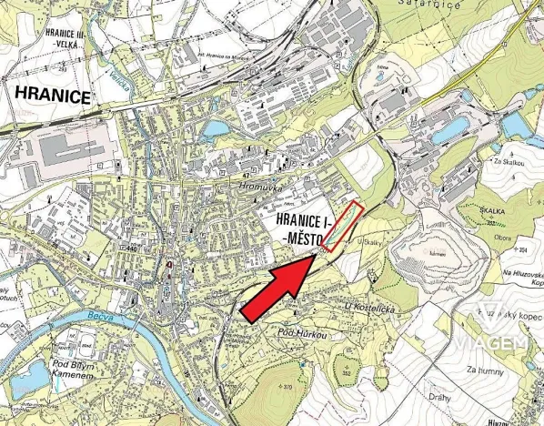 Prodej pole, Přerov nad Labem, 1433 m2