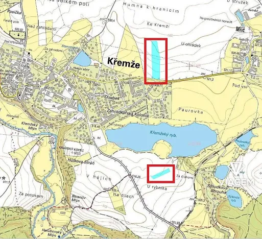 Prodej podílu pole, Křemže, 1559 m2