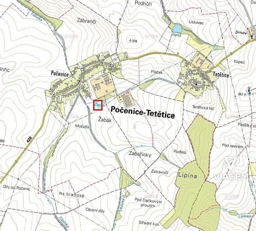 Prodej podílu pole, Počenice-Tetětice, 930 m2