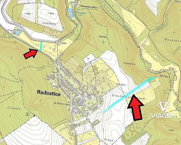 Prodej podílu pole, Radostice, 358 m2