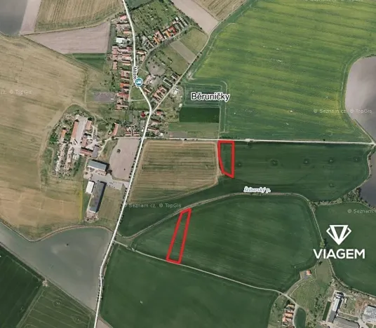 Prodej podílu pole, Běrunice, 721 m2