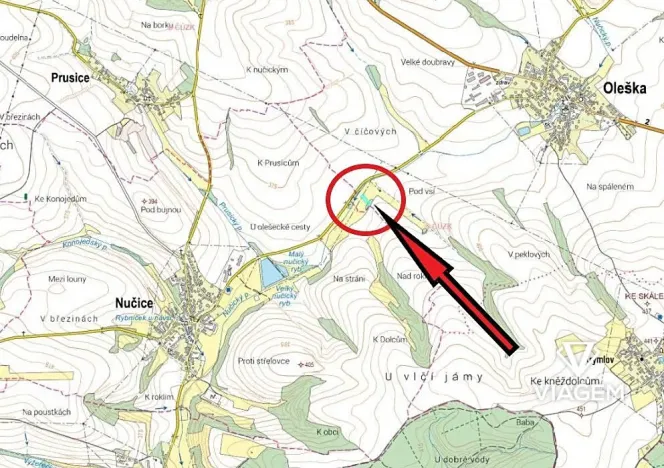 Prodej podílu pole, Oleška, 692 m2