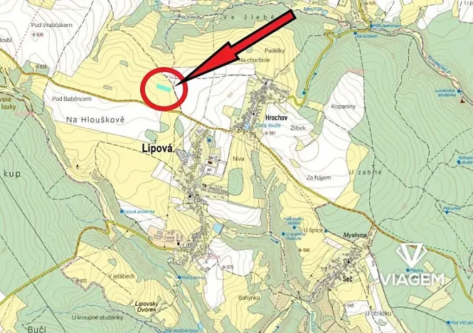 Prodej podílu pole, Brodek u Konice, 738 m2