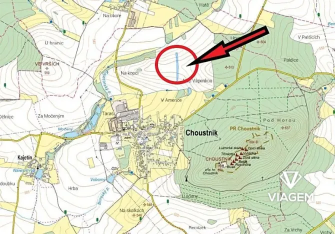 Prodej podílu pole, Choustník, 1661 m2