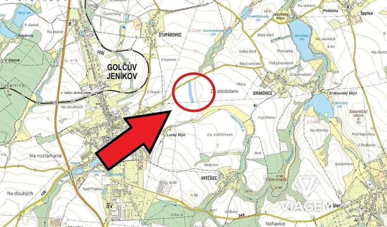 Prodej podílu pole, Golčův Jeníkov, 3426 m2