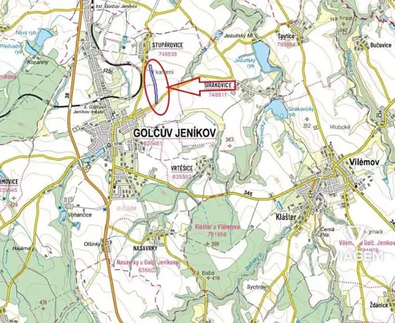 Prodej podílu pole, Golčův Jeníkov, 12158 m2