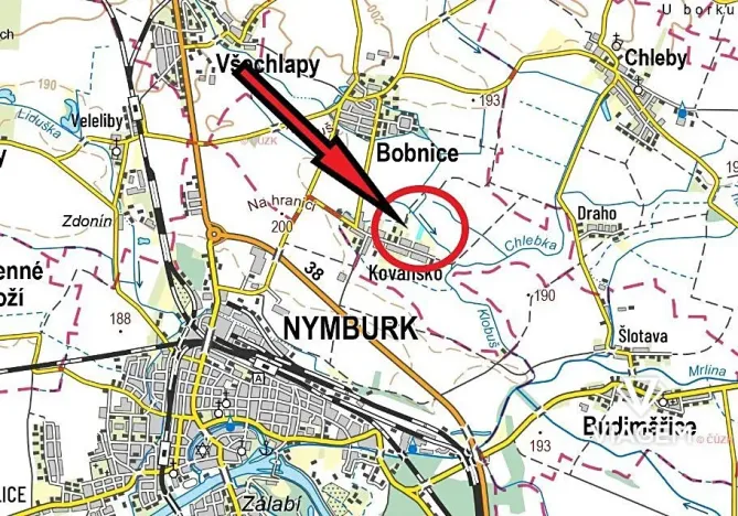 Prodej podílu pole, Bobnice, 288 m2