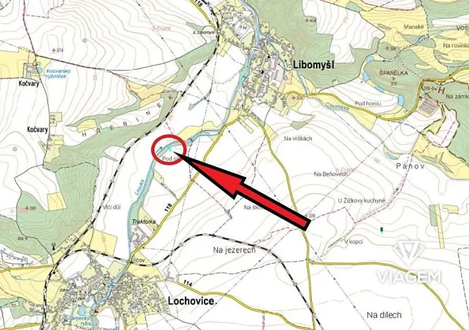 Prodej podílu pole, Lochovice, 445 m2
