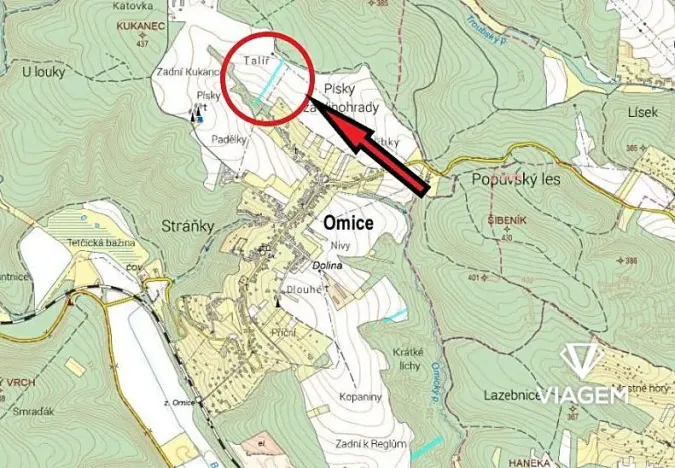 Prodej pole, Omice, 4347 m2