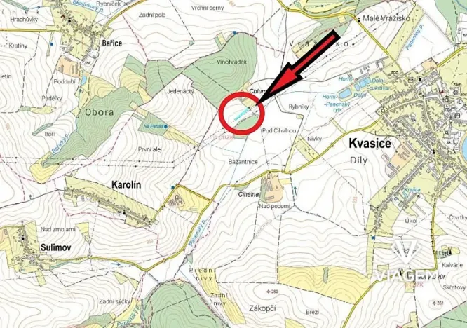 Prodej podílu pole, Kvasice, 769 m2