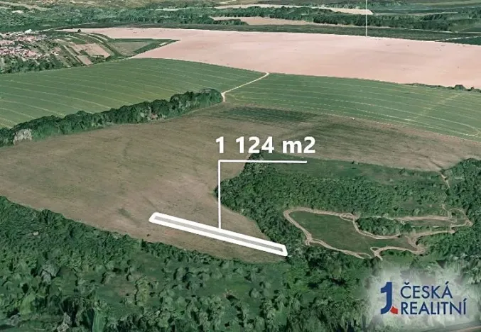Prodej pole, Popovice, 1124 m2
