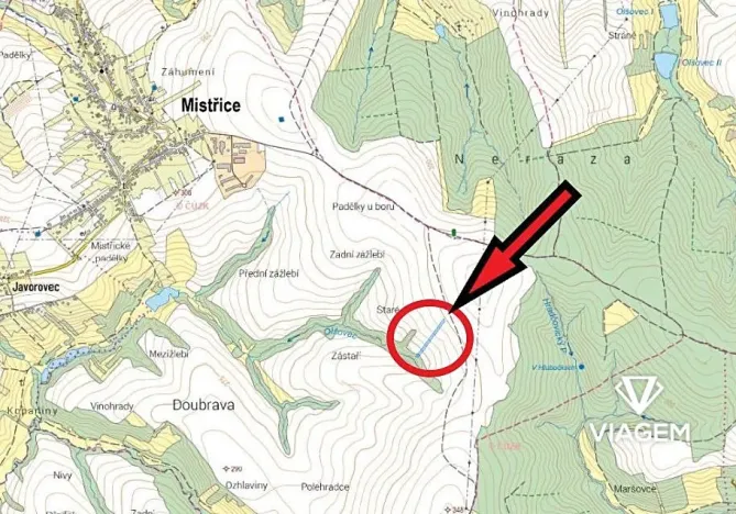 Prodej podílu pole, Mistřice, 1022 m2