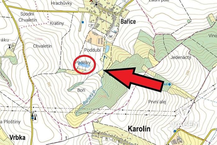 Prodej podílu pole, Bařice-Velké Těšany, 878 m2