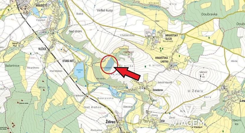 Prodej podílu pole, Ždírec, 23033 m2